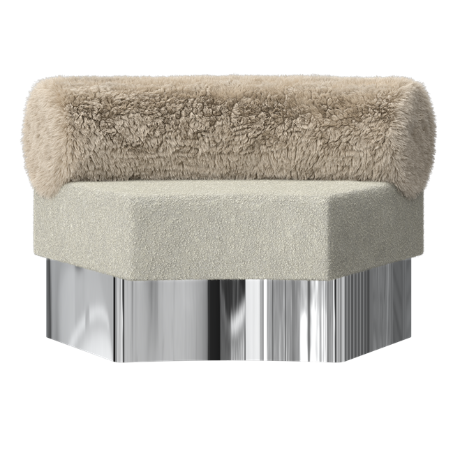 Zeon Modular Lounge Concave - Faux Fur Cover
